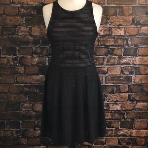 BCBG Max Azria Cassandra Dress Black Tan